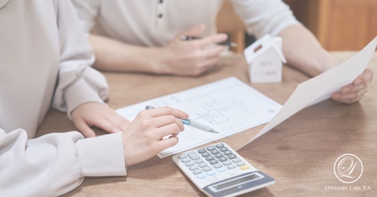 couple discussing property division